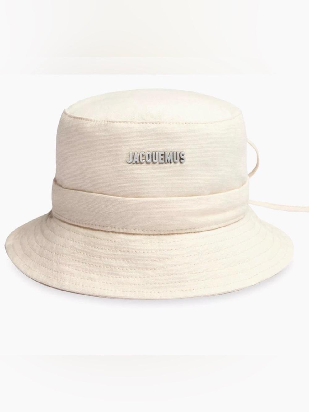 Jacquemus off white Bucket Hat with Logo